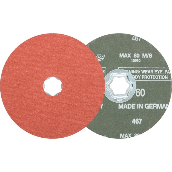 Pferd COMBICLICK Fiber Disc, 5" Dia. - Aluminum Oxide A-COOL, 60 Grit 40311 - main